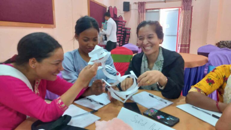 Participants engaged in Group Work