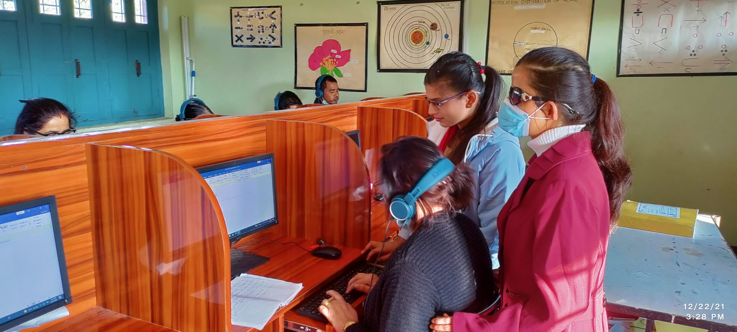 Monitoring Visit to Computer Class in Purvanchal Gyan Chakshu School, Dharan Access