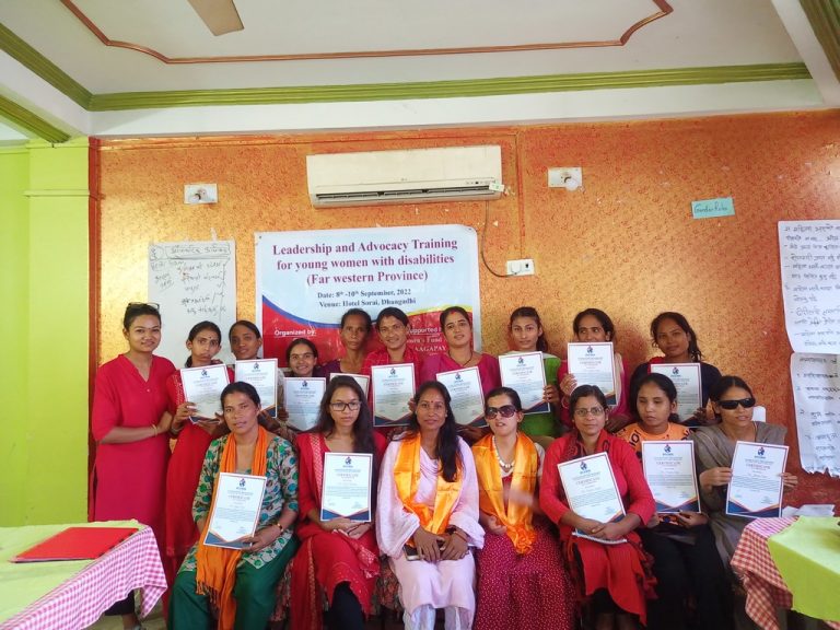 Group Photo of participants with Deputy mayor of Dhangadhi and Ex. Director of Access Planet.