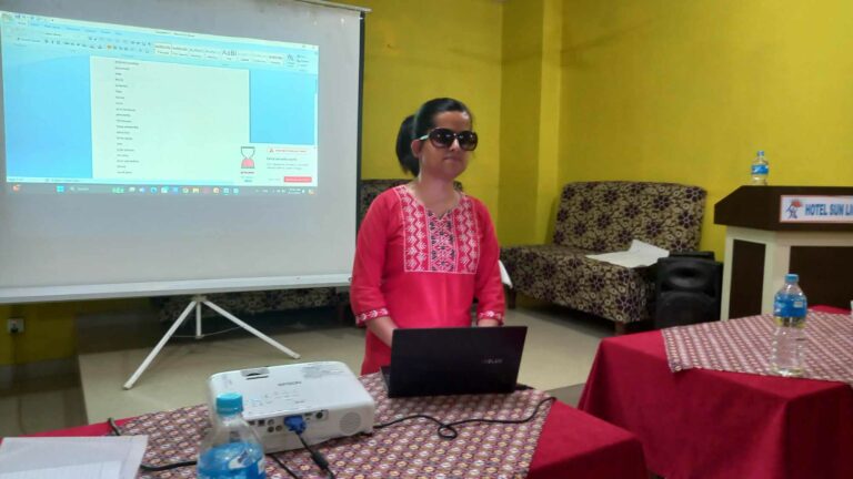 Executive Director Ms. Laxmi Nepal moderating the session