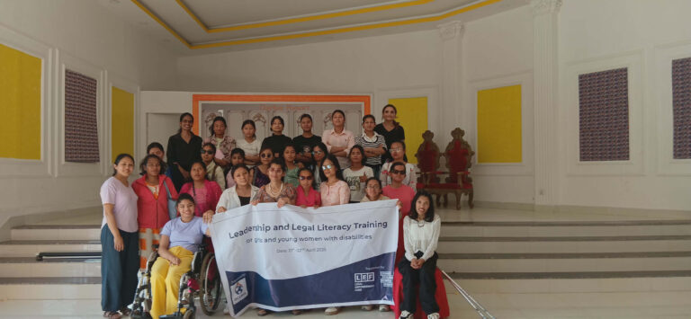 Group Photo with banner