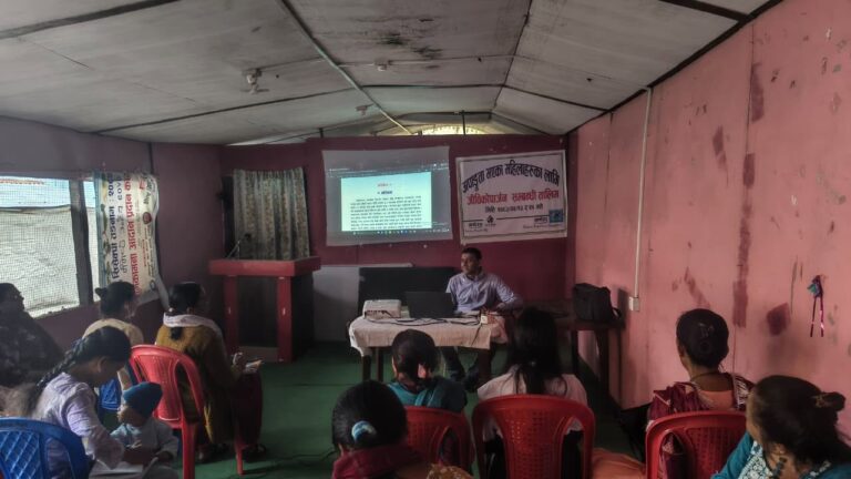 Trainer facilitating the session