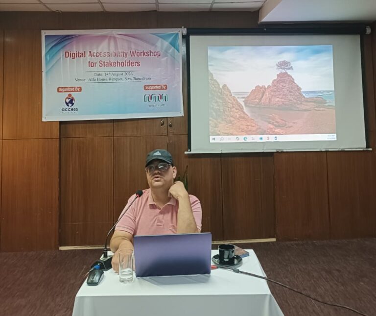 Mr. Sagar Prasai facilitating the session.